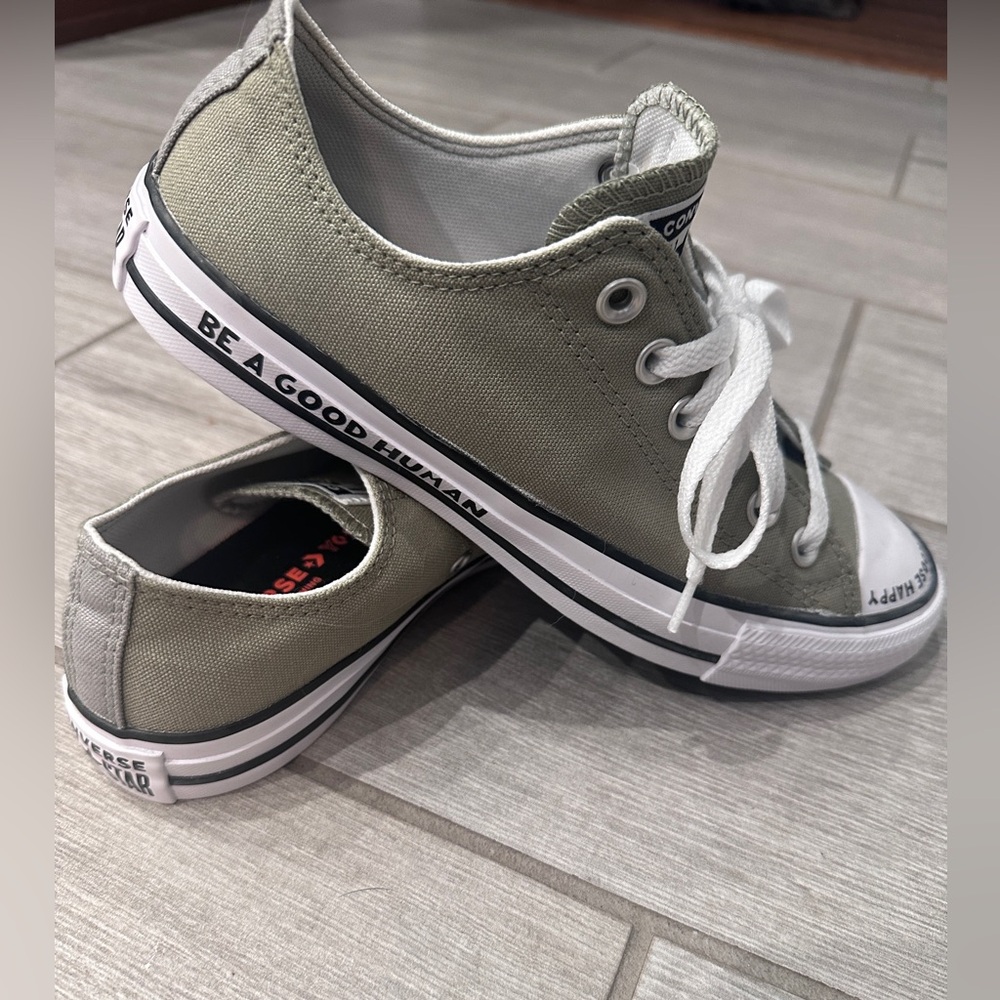 Converse Be Happy Olive Green Shoes